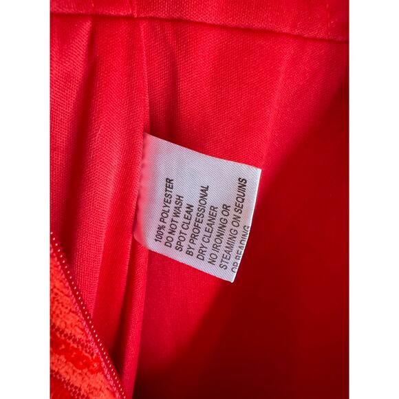 MAC DUGGAL NWT Evening Gown 12421 Red Sparkle Embellished Size 6 $798 MSRP - Picture 12 of 14